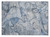 2' X 3' Blue and Gray Abstract Washable Non Skid Indoor Outdoor Area Rug Transitional Style - Blue, Gray Color