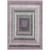 5' X 8' Blush Gray And Green Geometric Washable Indoor Outdoor Area Rug