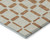 5' X 8' Terra Cotta And Beige Geometric Washable Indoor Outdoor Area Rug