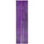 8' Runner Purple Striped Washable Non Skid Indoor Outdoor Runner Rug Transitional Style - Purple Color
