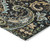 3' X 5' Black and Gold Paisley Washable Indoor Outdoor Area Rug