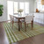 3' X 5' Olive Green Brown And Ivory Plaid Washable Indoor Outdoor Area Rug