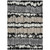 3' X 5' Black Silver And Gray Striped Washable Indoor Outdoor Area Rug - Black, Silver, Gray