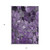 5' X 8' Purple Abstract Washable Indoor Outdoor Area Rug