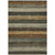 5' X 8' Khaki And Gold Striped Washable Indoor Outdoor Area Rug