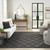 8' X 10' Black Indoor Outdoor Area Rug - Black