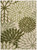 4' X 6' Ivory And Green Floral Indoor Outdoor Area Rug - Ivory, Green