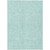 3' X 5' Teal Blue And Aqua Floral Washable Indoor Outdoor Area Rug - 608219244781