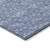 8' Runner Navy Blue Geometric Washable Non Skid Indoor Outdoor Runner Rug