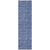 8' Runner Navy Blue Geometric Washable Non Skid Indoor Outdoor Runner Rug