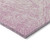3' X 5' Pink And Ivory Abstract Washable Indoor Outdoor Area Rug