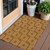 3' X 5' Terra Cotta And Ivory Geometric Washable Indoor Outdoor Area Rug