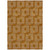 3' X 5' Terra Cotta And Ivory Geometric Washable Indoor Outdoor Area Rug