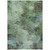 5' X 8' Green And Brown Abstract Washable Indoor Outdoor Area Rug - Green, Brown
