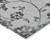 3' X 5' Gray Charcoal And Silver Floral Washable Indoor Outdoor Area Rug Transitional Style - Gray, Charcoal, Silver Color