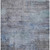 5' X 8' Gray And Blue Abstract Washable Indoor Outdoor Area Rug