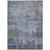 5' X 8' Gray And Blue Abstract Washable Indoor Outdoor Area Rug