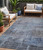 5' X 8' Gray And Blue Abstract Washable Indoor Outdoor Area Rug