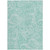 5' X 8' Teal Blue And Ivory Paisley Washable Indoor Outdoor Area Rug