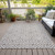 3' X 5' Taupe And Ivory Geometric Washable Indoor Outdoor Area Rug Transitional Style - Taupe, Ivory Color