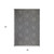 8' Runner Gray and Blue Geometric Stain Resistant Indoor Outdoor Runner Rug - Gray, Blue