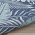 3' X 5' Navy Blue And Ivory Palm Leaf Indoor Outdoor Area Rug - 880016863383