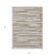 5' X 8' Taupe Gray And Ivory Striped Washable Indoor Outdoor Area Rug