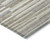 5' X 8' Taupe Gray And Ivory Striped Washable Indoor Outdoor Area Rug