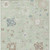 5' X 8' Artichoke Green Ivory And Brown Floral Washable Indoor Outdoor Area Rug