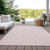 3' X 5' Pink And Ivory Geometric Washable Indoor Outdoor Area Rug Transitional Style - Pink, Ivory Color