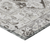 3' X 5' Ivory and Dark Brown Oriental Washable Non Skid Indoor Outdoor Area Rug
