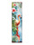 36" Blue Pink And Green Solid Wood Watercolor Flamingo Porch Sign