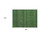 2' X 3' Fern Green Striped Washable Non Skid Indoor Outdoor Area Rug