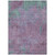 5' X 8' Lavender And Teal Blue Abstract Washable Indoor Outdoor Area Rug
