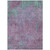 5' X 8' Lavender And Teal Blue Abstract Washable Indoor Outdoor Area Rug