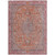 3' X 5' Orange And Red Medallion Washable Indoor Outdoor Area Rug
