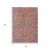 3' X 5' Orange And Red Medallion Washable Indoor Outdoor Area Rug