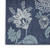 4' X 6' Navy Blue Sky Blue And Ivory Floral Indoor Outdoor Area Rug