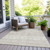 3' X 5' Ivory And Gray Geometric Washable Indoor Outdoor Area Rug