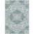 5' X 8' Teal Blue And Ivory Medallion Washable Indoor Outdoor Area Rug - 880016421477