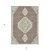 5' X 8' Taupe Gray And Ivory Oriental Washable Indoor Outdoor Area Rug
