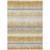 5' X 8' Gold Copper And Gray Striped Washable Indoor Outdoor Area Rug