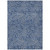 5' X 8' Navy Blue And Gray Abstract Washable Indoor Outdoor Area Rug Transitional Style - Navy Blue, Gray Color