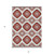 5' X 8' Red And Beige Medallion Washable Indoor Outdoor Area Rug