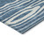 5' X 8' Navy Blue Denim Blue And Ivory Faux Bois Washable Indoor Outdoor Area Rug