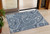 3' X 5' Blue And Ivory Geometric Washable Indoor Outdoor Area Rug - Blue, Ivory