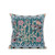 26" x 26" Dark Green Peacock Blown Seam Floral Indoor Outdoor Throw Pillow