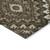 5' X 8' Brown Taupe And Gray Floral Washable Indoor Outdoor Area Rug