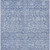 5' X 8' Denim Blue And Ivory Floral Washable Indoor Outdoor Area Rug - Denim Blue, Ivory