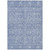 5' X 8' Denim Blue And Ivory Floral Washable Indoor Outdoor Area Rug - Denim Blue, Ivory